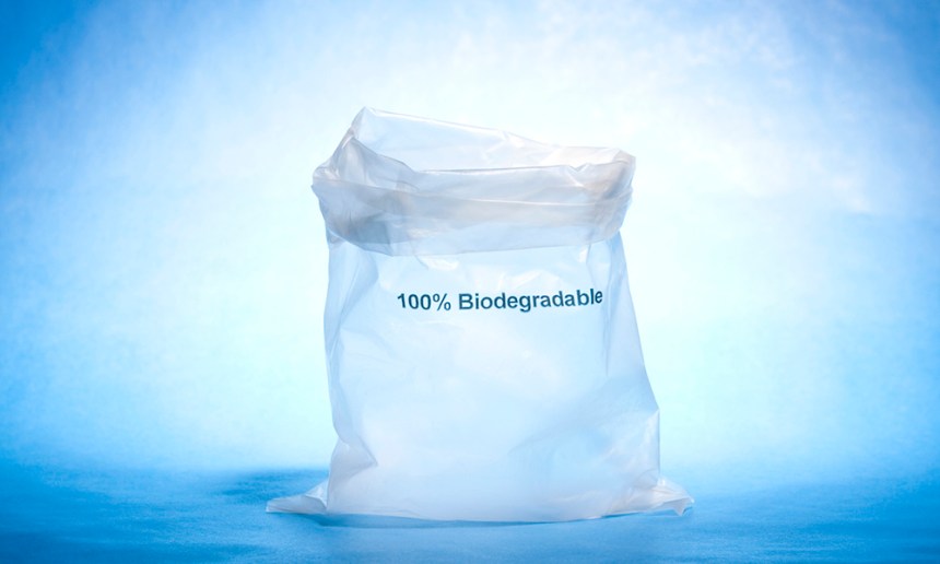 Biodegradable plastic bag